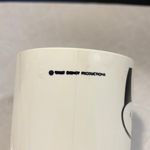 Vintage Mickey Production plastic footed cup with handle Mickey printed face - Picture 7 of 9